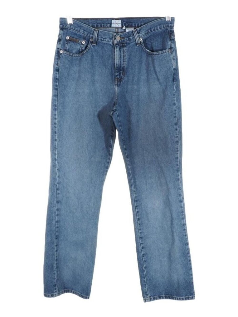 Calvin Klein Womens Jeans 10 Bootcut Medium Stone Washed Sandblast 33 x 32